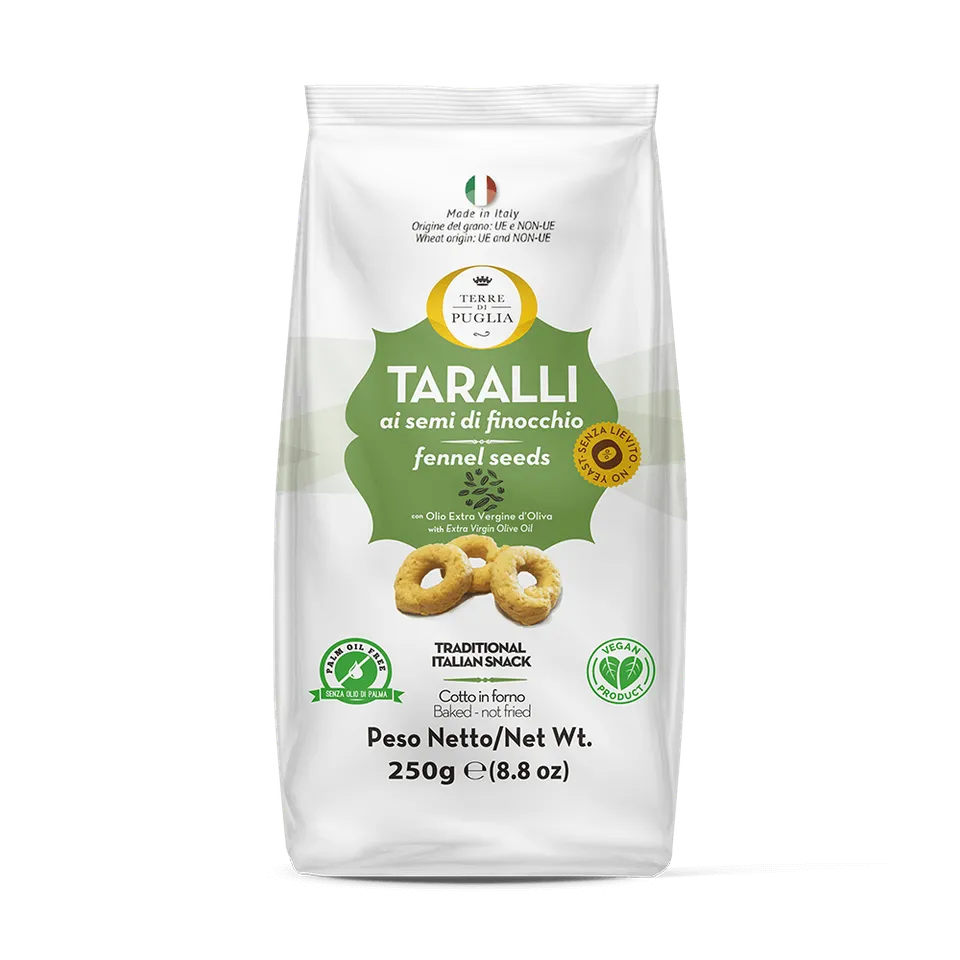 Terre di Puglia I Moderni Finocchio taralli 250g