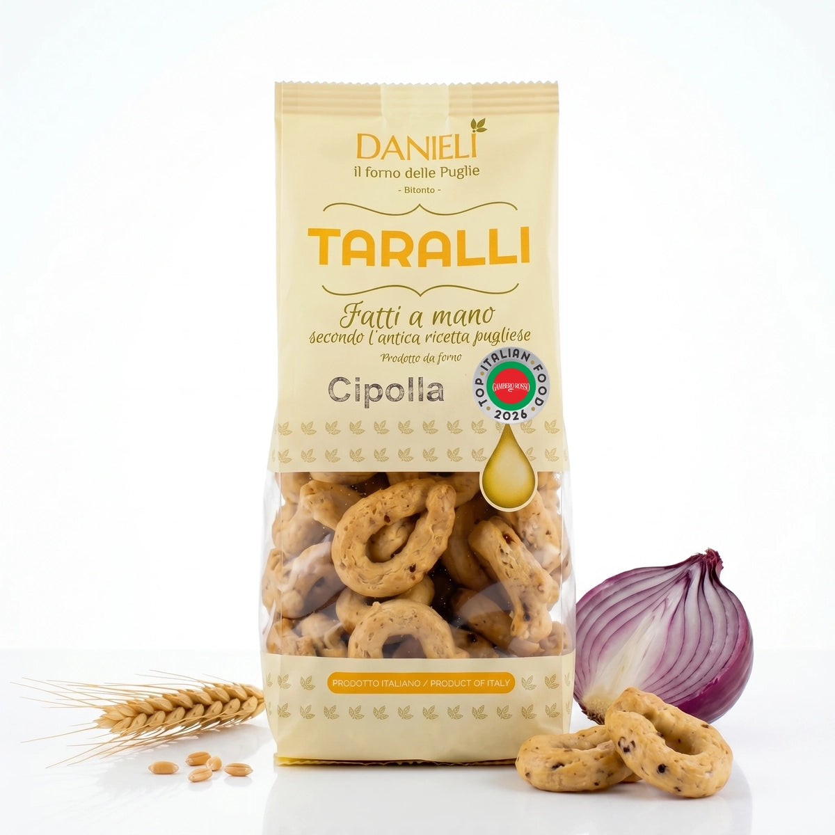 Danieli Taralli Friabili cipolla taralli pugliesi 240g