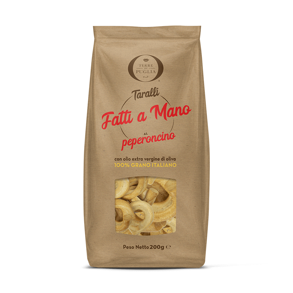 Terre di Puglia Taralli Fatti a Mano Peperoncino 200g