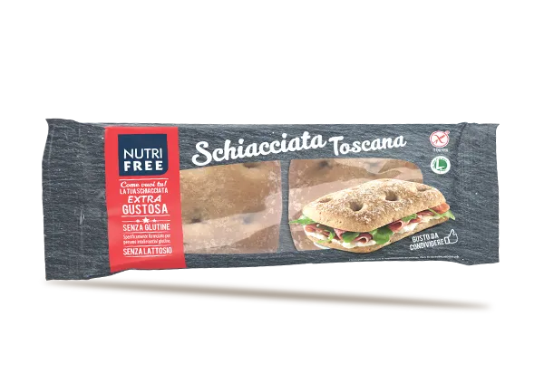 Nutrifree Pane e sostituti Schiacciata Toscana focaccia olio