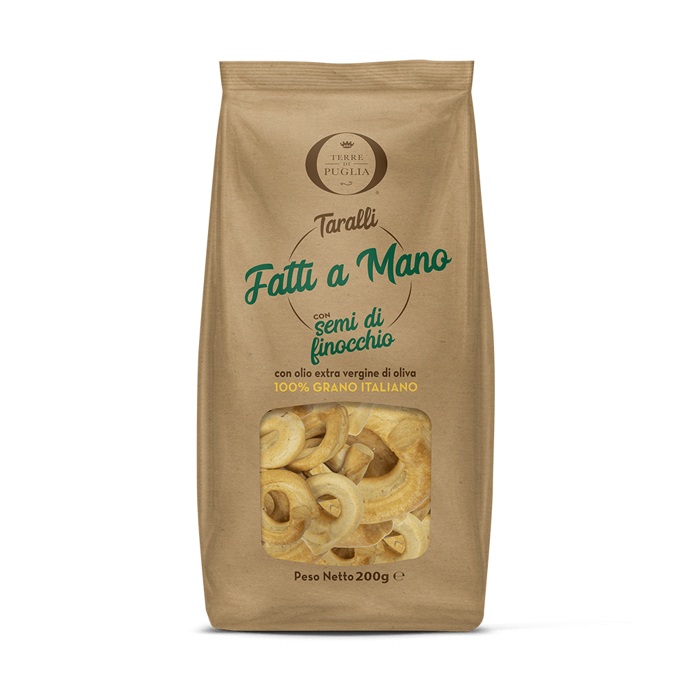 Terre di Puglia Taralli Fatti a Mano Finocchio 200g