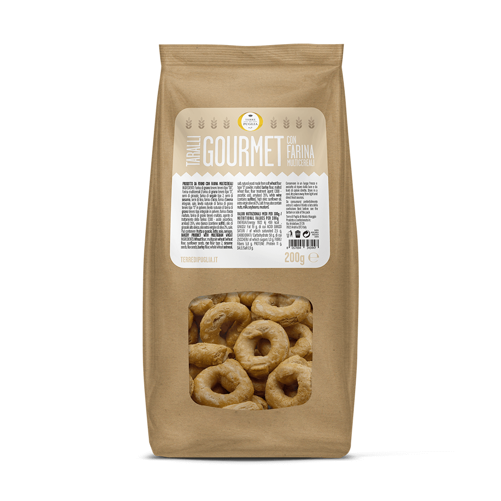 Terre di Puglia Taralli Gourmet Multicereali 200g