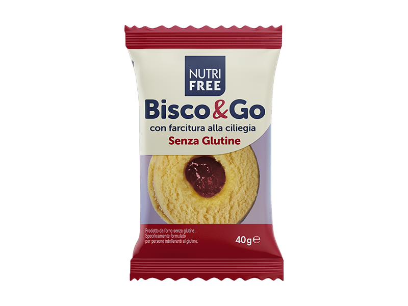 Nutrifree Bisco&Go biscotto ciliegia monoporzione senza glutine