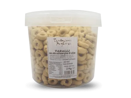 Tentazioni Pugliesi Ho.Re.Ca. Taralli olio EVO secchio 2 Kg