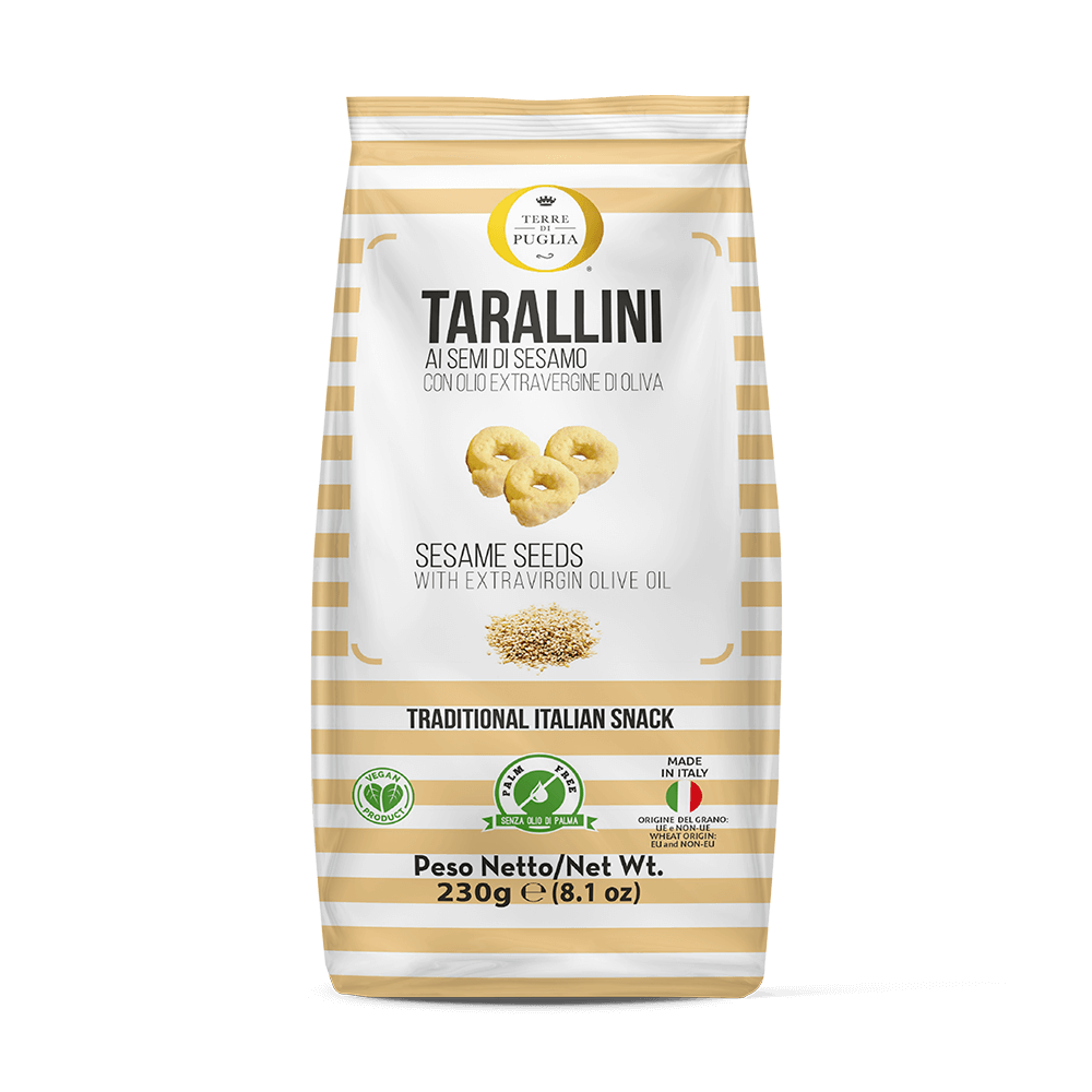 Terre di Puglia Millerighe semi di sesamo taralli 230g