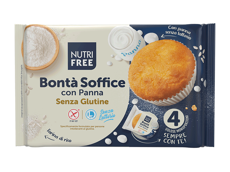 Nutrifree Merende e snack Soft Cake with Cream Merendina