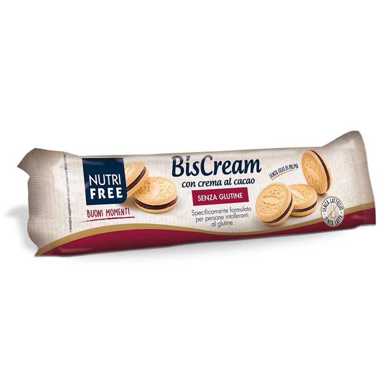 Nutrifree Merende e snack Biscream Biscotti crema Cacao