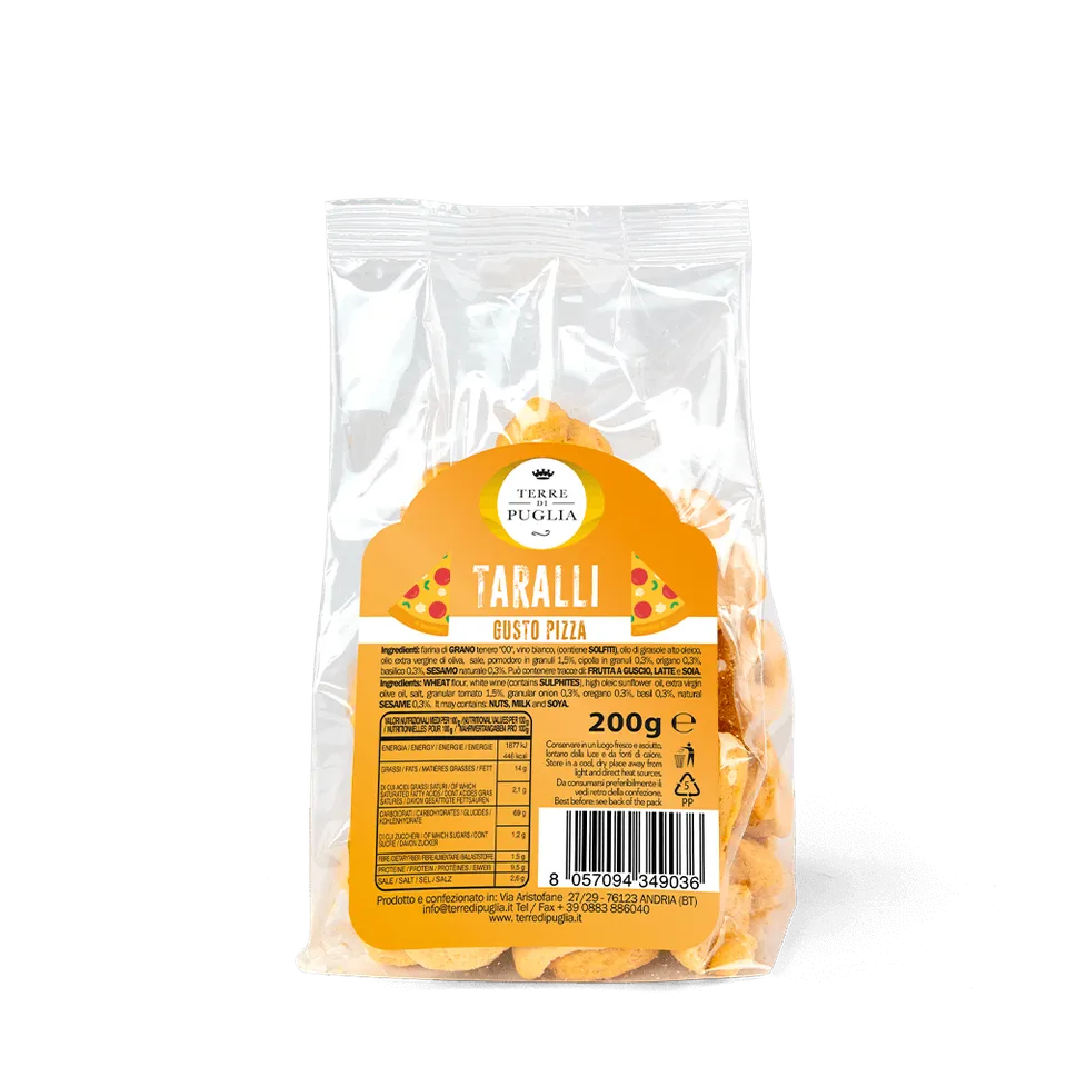 Terre di Puglia Tradizione taralli gusto pizza
