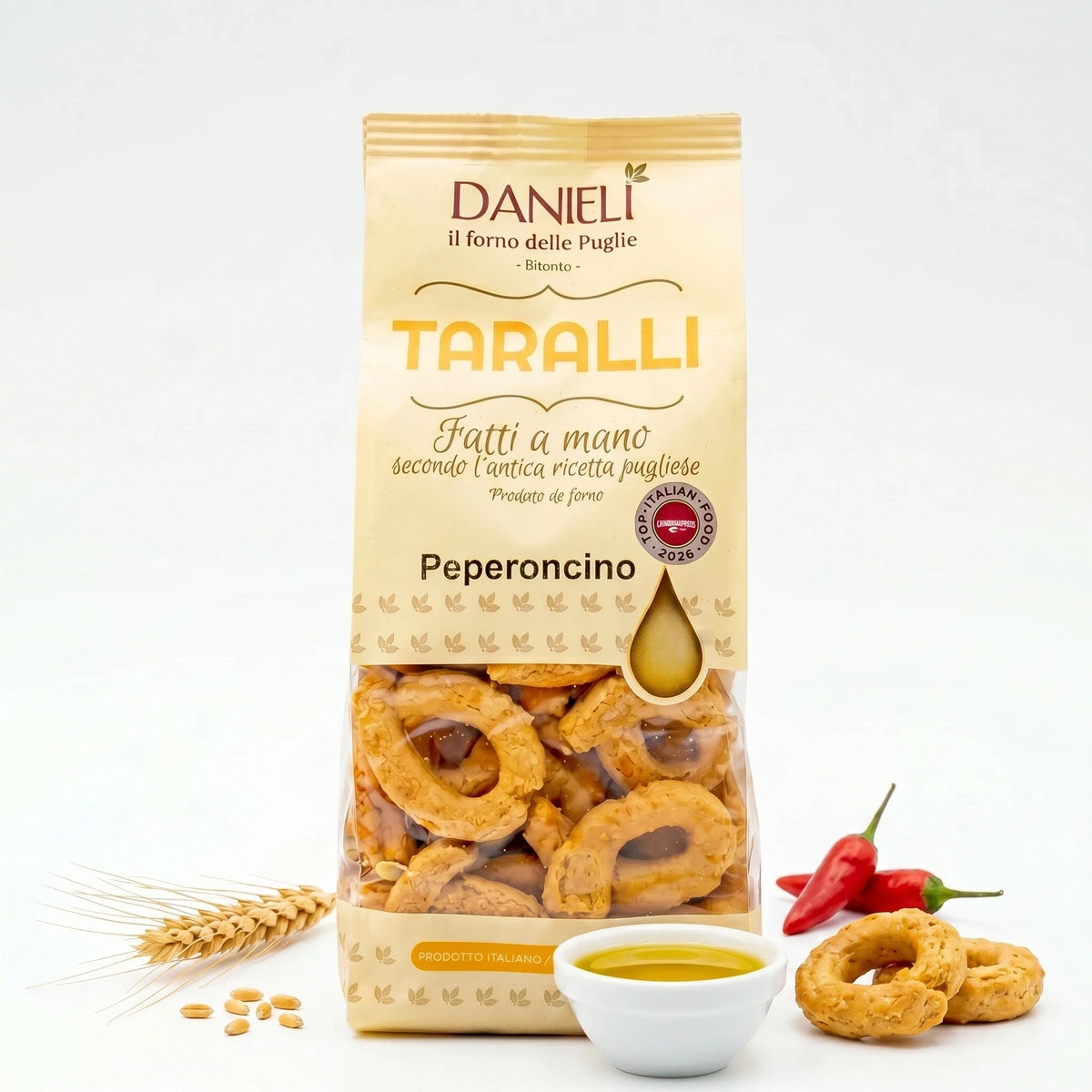 Danieli Taralli Friabili peperoncino taralli 240g piccanti