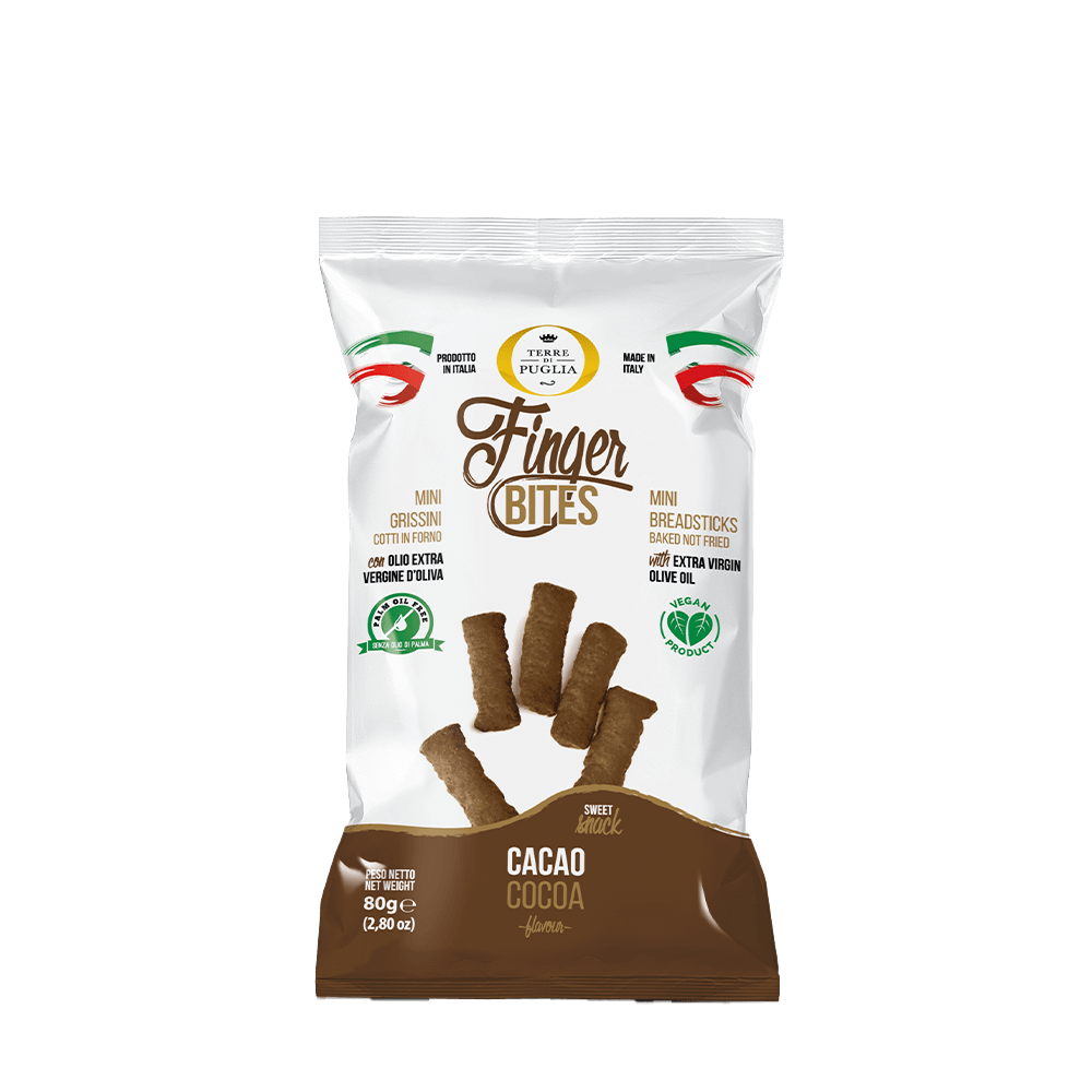 Terre di Puglia Finger Bites Cacao snack 80g