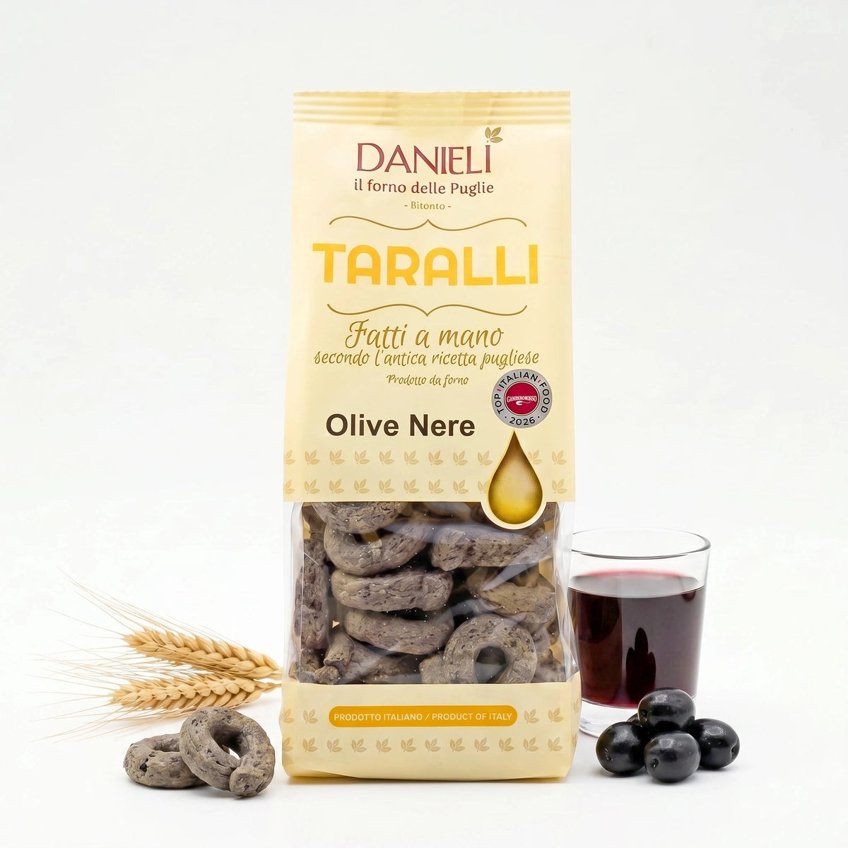 Danieli Taralli Speciali Olive Nere taralli 240g friabili