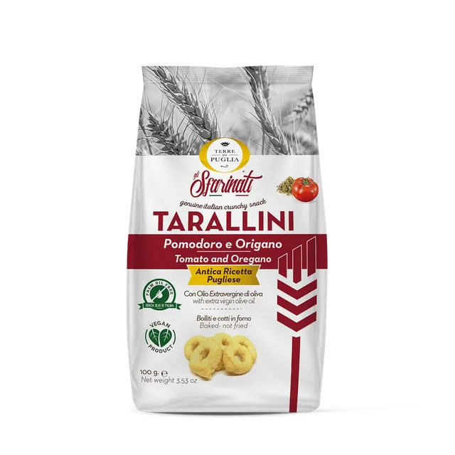 Terre di Puglia Sfarinati snack pomodoro origano 100g forno
