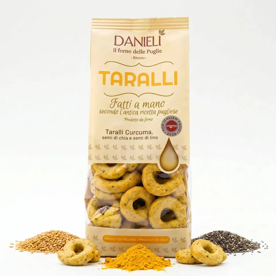Danieli Taralli Salutari curcuma taralli 240g chia lino