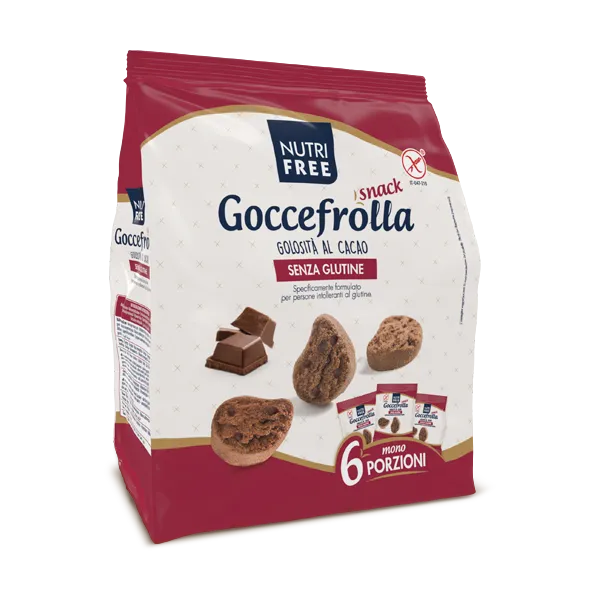 Nutrifree Merende e snack Goccefrolla cacao multipack 6