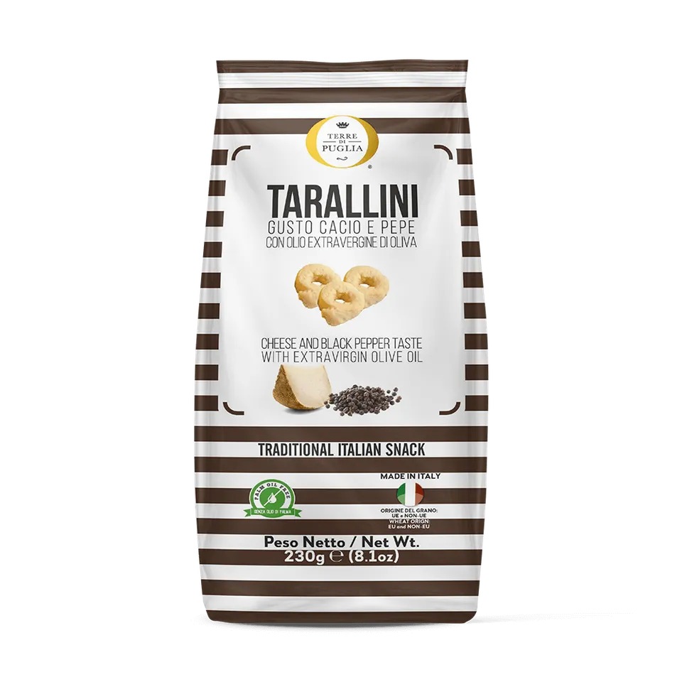 Terre di Puglia Millerighe Cacio e Pepe tarallini 230g