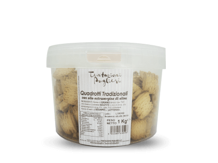 Tentazioni Pugliesi Ho.Re.Ca. Quadrotti Tradizionali secchio 1kg