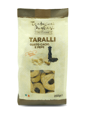Tentazioni Pugliesi Gourmet Taralli Cacio e Pepe pack 6pz