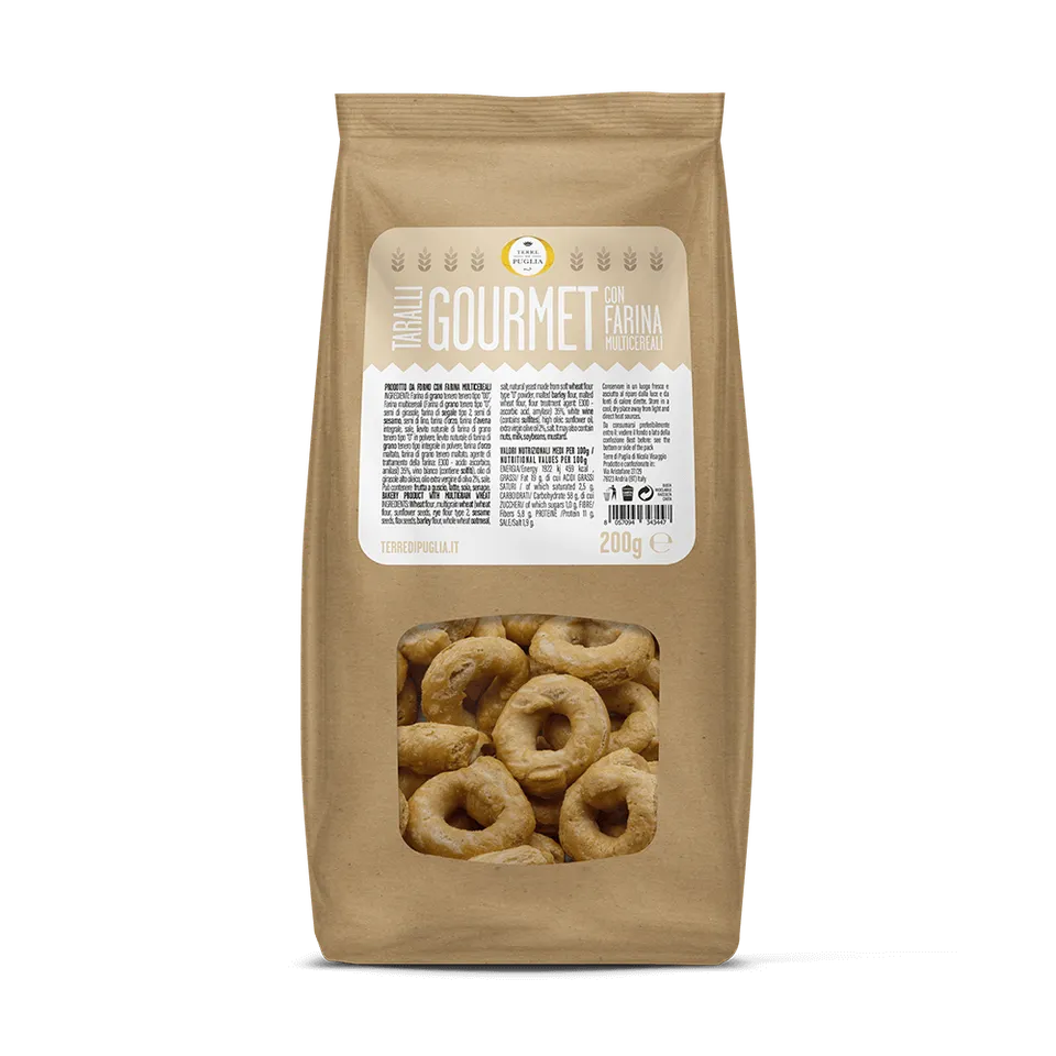 Terre di Puglia Taralli Gourmet Multicereali 200g