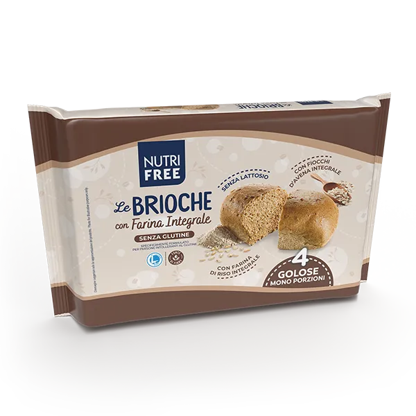 Nutrifree Merende e Snack Brioche Integrale brioche senza lattosio