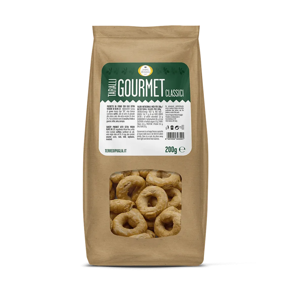 Terre di Puglia Taralli Gourmet Classico taralli 200g forno
