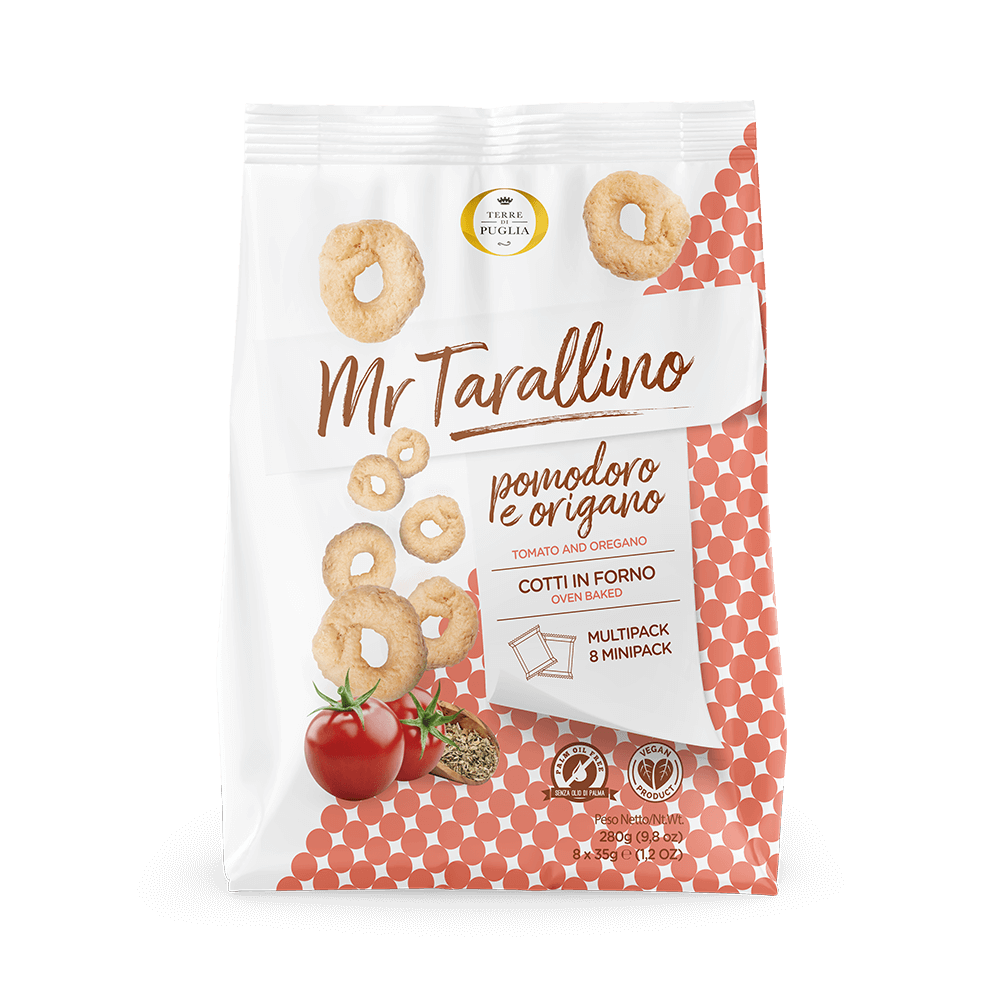 Terre di Puglia Mr Tarallino taralli Pomodoro Origano multipack