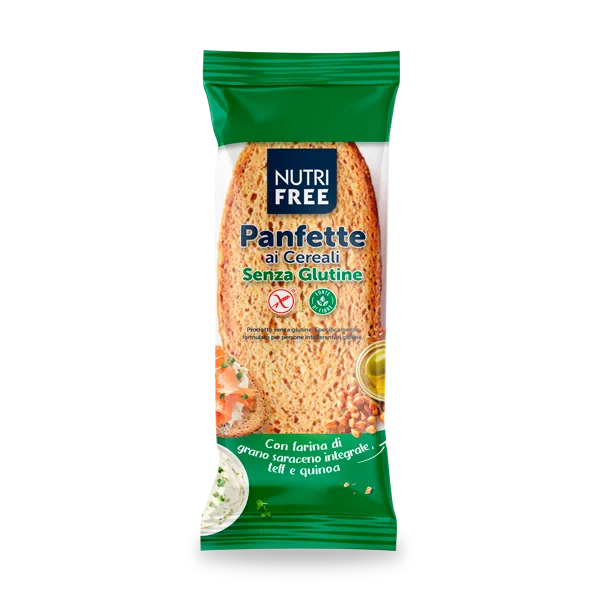 Nutrifree Panfette ai Cereali Monoporzione Pane senza Glutine