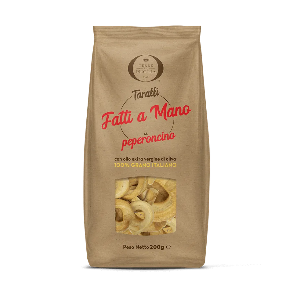 Terre di Puglia Taralli Fatti a Mano Peperoncino 200g