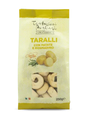 Tentazioni Pugliesi Gourmet Taralli Patate Rosmarino 6pz