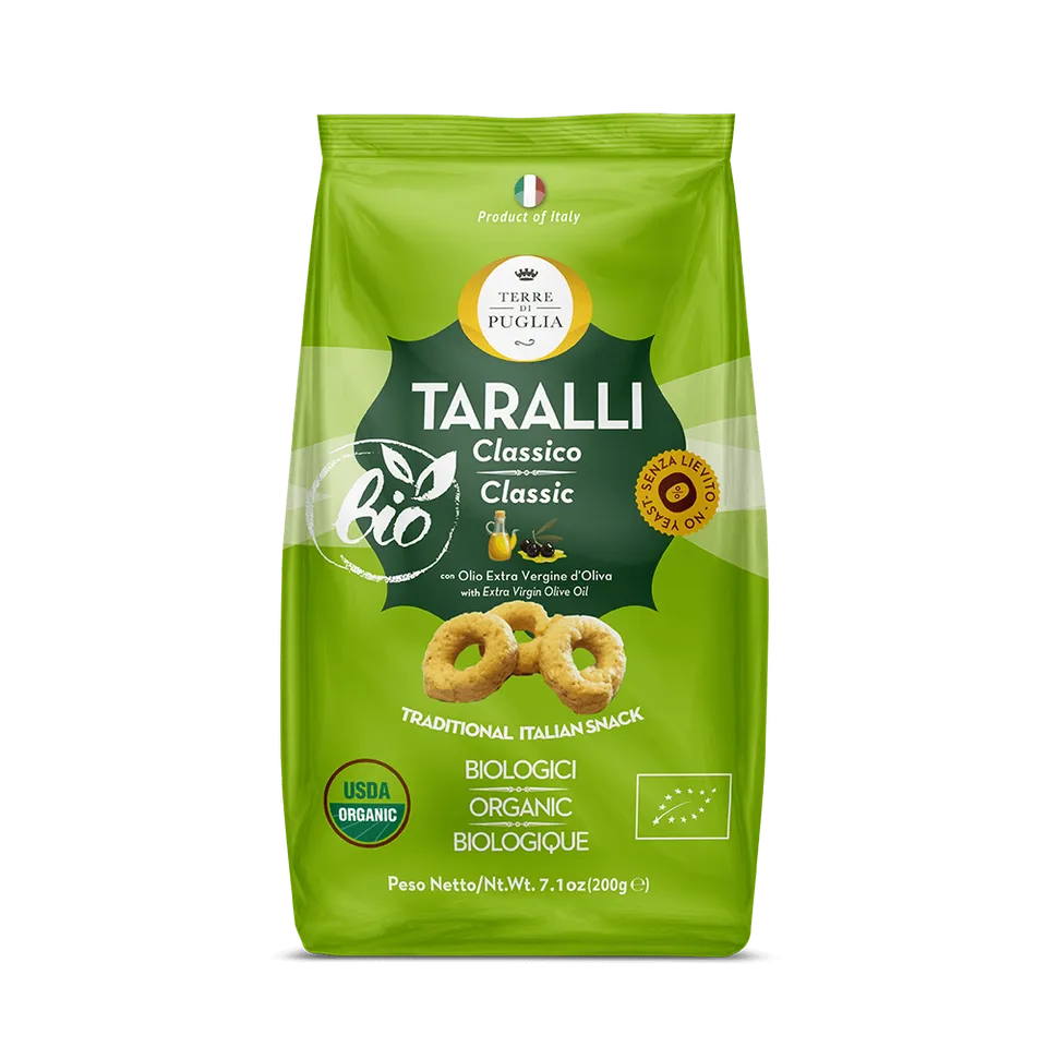 Terre di Puglia Taralli Bio classico 200g forno bio