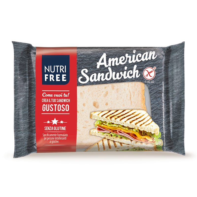 Nutrifree Pane e sostituti American Sandwich senza lattosio