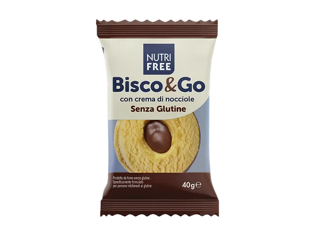 Nutrifree Merende e snack Bisco&Go crema nocciole monoporzione